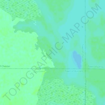 Horicon Marsh topographic map, elevation, terrain