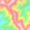 Cuchilla El Humedo topographic map, elevation, terrain