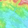 Široki Brijeg topographic map, elevation, terrain