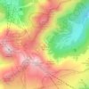 Le Dôme topographic map, elevation, terrain