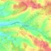 Bramdean topographic map, elevation, terrain