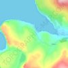 Milovaig topographic map, elevation, terrain