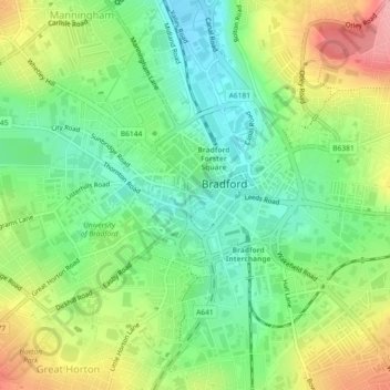 Sunbridge Wells topographic map, elevation, terrain