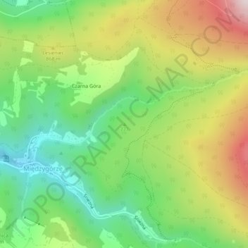 777 topographic map, elevation, terrain