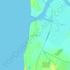 Umbargaon topographic map, elevation, terrain