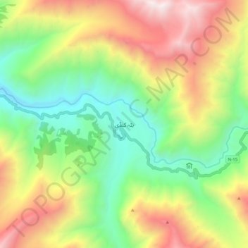 Batakundi topographic map, elevation, terrain