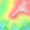 Devastator Peak topographic map, elevation, terrain