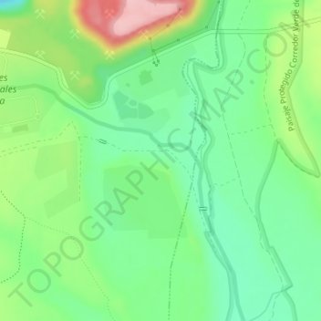 Crispín topographic map, elevation, terrain