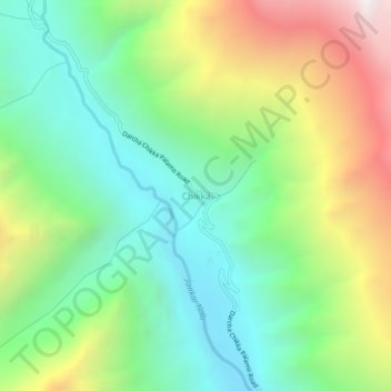 Chikka topographic map, elevation, terrain