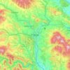 Prešov topographic map, elevation, terrain