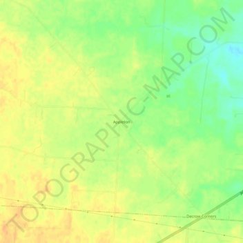 Appleton topographic map, elevation, terrain