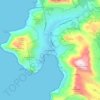 Hout Bay topographic map, elevation, terrain