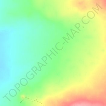 Atacama Desert topographic map, elevation, terrain