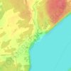 Colpoy's Bay topographic map, elevation, terrain