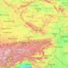 Upper Austria topographic map, elevation, terrain