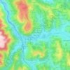 La Boudie topographic map, elevation, terrain