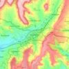 Honiton topographic map, elevation, terrain