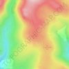 Piles Hill topographic map, elevation, terrain