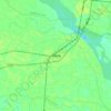 Kaunia topographic map, elevation, terrain