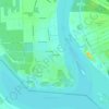 Ferry Village topographic map, elevation, terrain