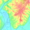 Lake Frances topographic map, elevation, terrain