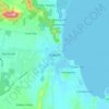 Yeppoon topographic map, elevation, terrain