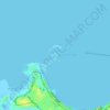 Lighthouse of Alexandria topographic map, elevation, terrain