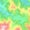 Bakhmaro topographic map, elevation, terrain