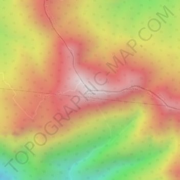 Gunung Irau topographic map, elevation, terrain