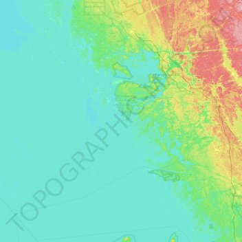 Watt Island topographic map, elevation, terrain