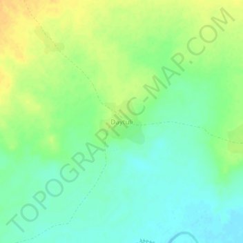 Daytuli topographic map, elevation, terrain