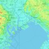Urayasu topographic map, elevation, terrain