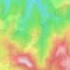 Mestovo brdo topographic map, elevation, terrain