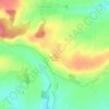 Montagne Moinet topographic map, elevation, terrain