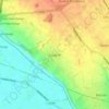 Saughall topographic map, elevation, terrain