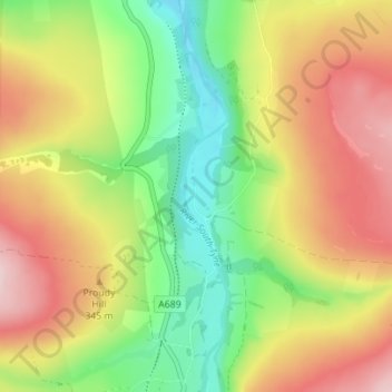 Eals topographic map, elevation, terrain