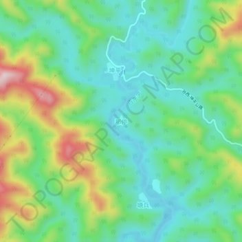 Nating topographic map, elevation, terrain