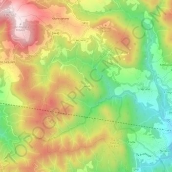 Capoli topographic map, elevation, terrain