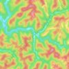 Kettle topographic map, elevation, terrain