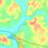 Harrisburg topographic map, elevation, terrain