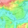 Moignelée topographic map, elevation, terrain