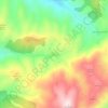 Lisets topographic map, elevation, terrain