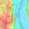 Glenmont topographic map, elevation, terrain