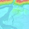 Jaflong topographic map, elevation, terrain
