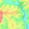 Broomall topographic map, elevation, terrain