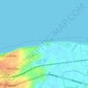 Reculver topographic map, elevation, terrain