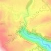 Maletsunyane Falls topographic map, elevation, terrain