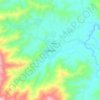 Cubulco topographic map, elevation, terrain