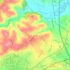 Hillside topographic map, elevation, terrain