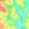 La Croix de Penlan topographic map, elevation, terrain